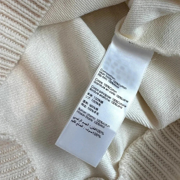 NEW 3.1 Phillip Lim Terry Crop Sweater sweatshirt knit Ivory luxury S - Picture 8 of 9